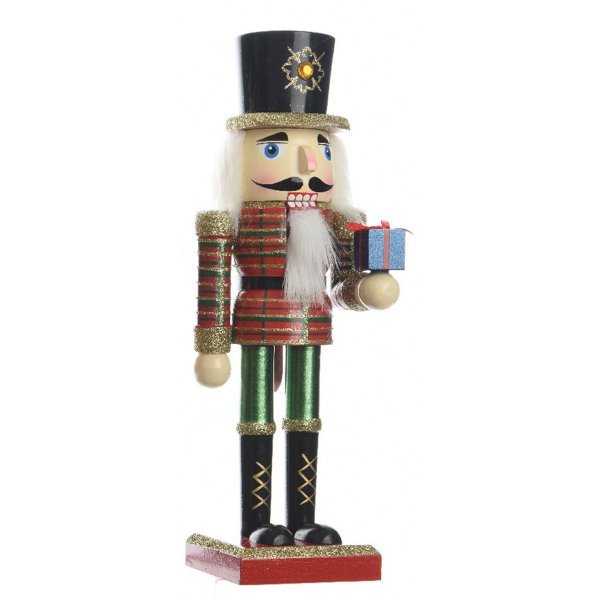 Χριστουγεννιάτικος Διακοσμητικός Μολυβένιος Στρατιώτης, με Δώρο (25cm)